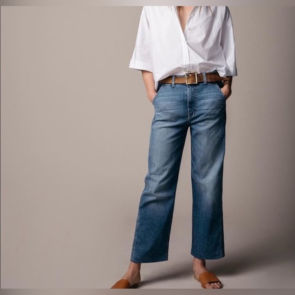 Baldwin Jeans Kansas City Poppy high rise crop 25 - Picture 1 of 8